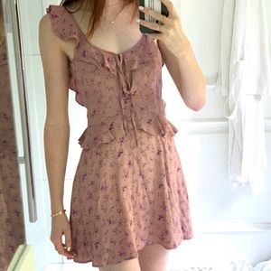 Floral Summer Mini Flow Dress